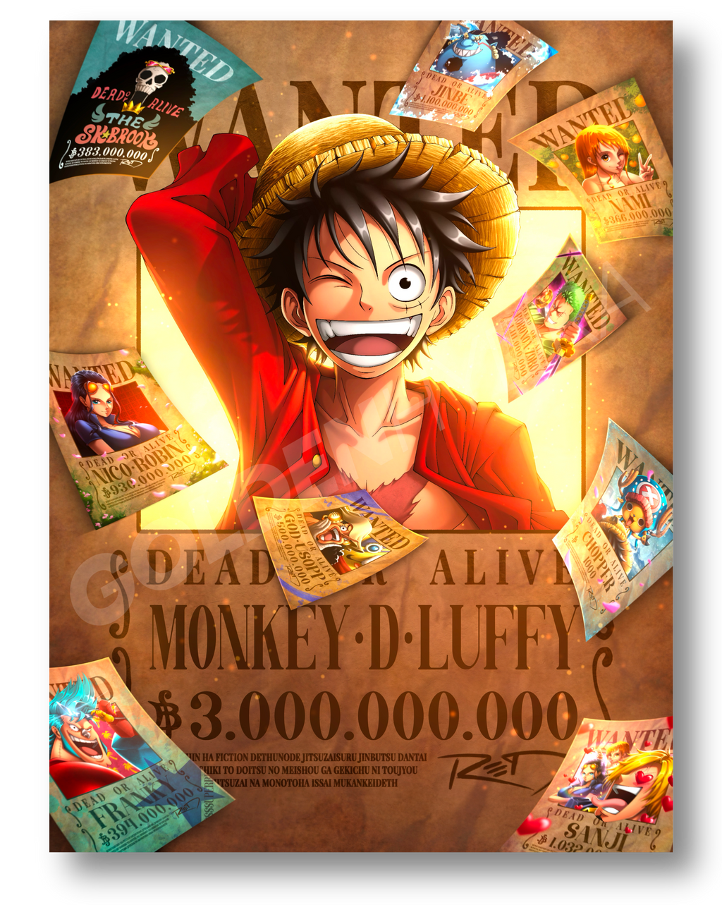 PACK MUGIWARA WANTED