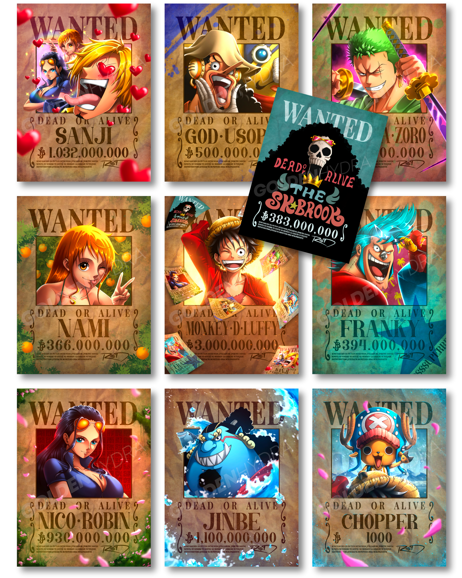 PACK MUGIWARA WANTED