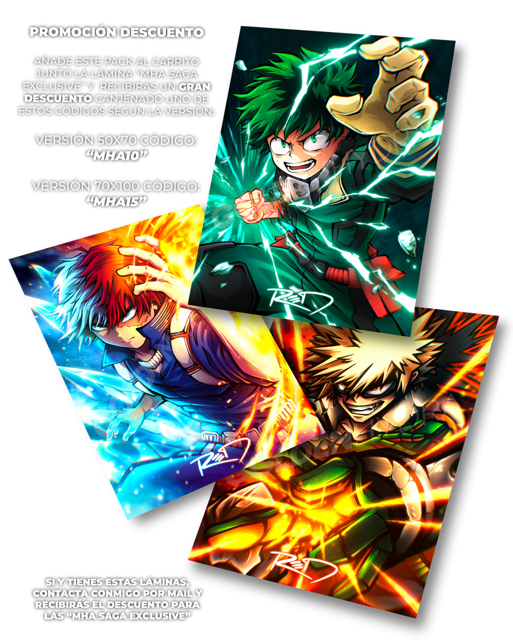 PACK LIQUIDACIÓN MY HERO ACADEMIA