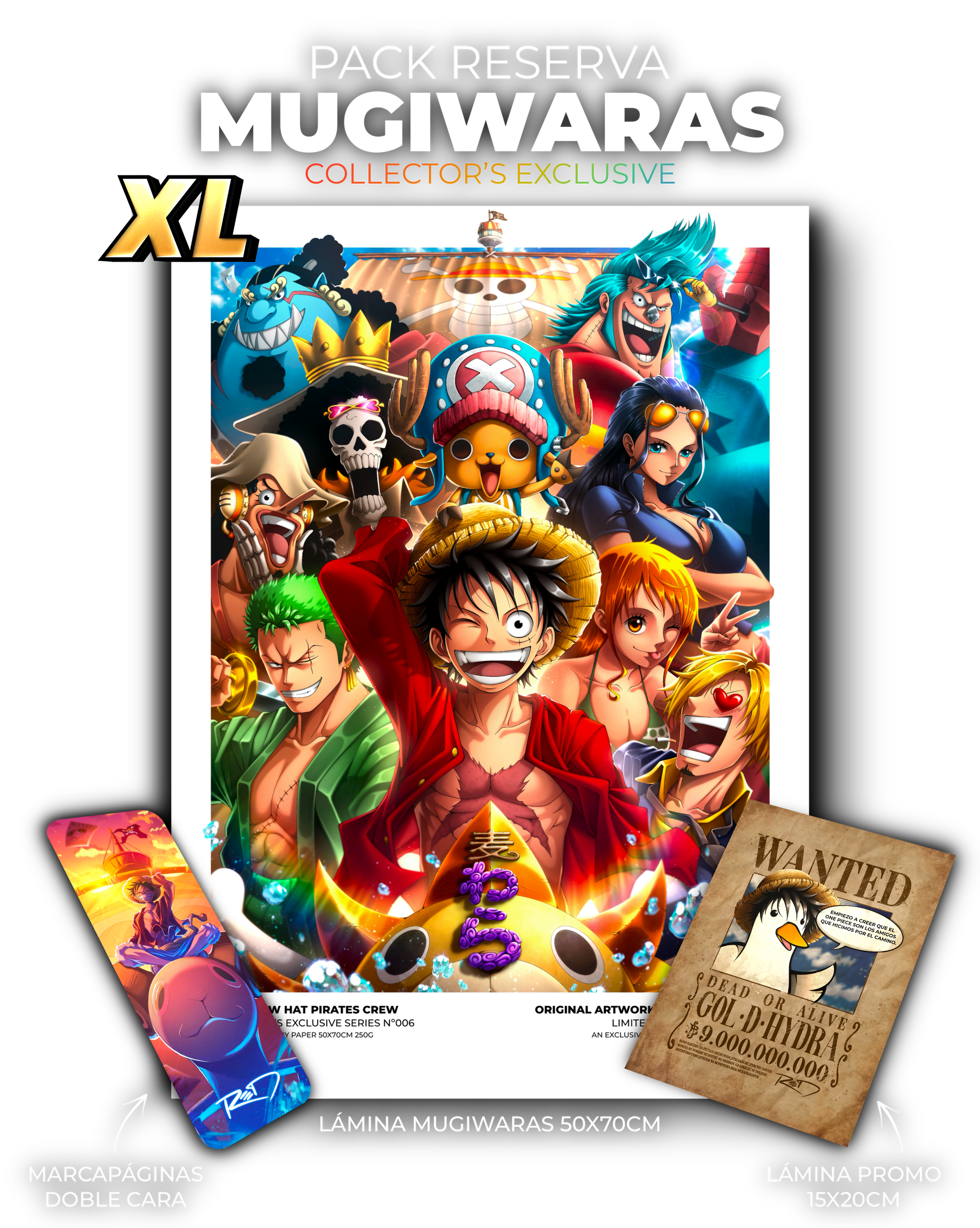"MUGIWARAS" COLLECTOR’S EXCLUSIVE 50X70
