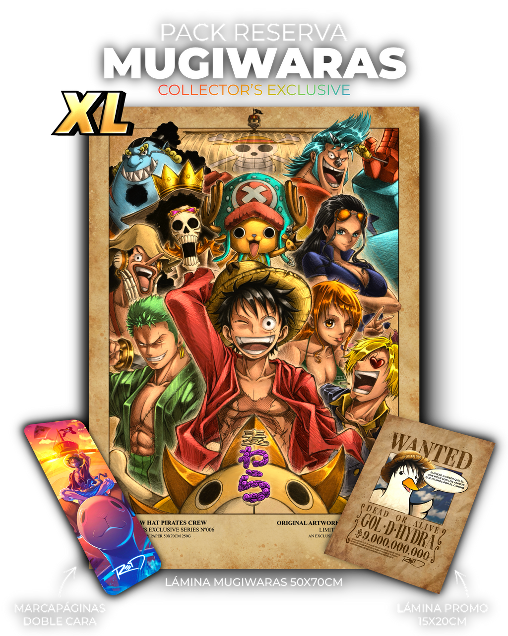 "MUGIWARAS" (WANTED) COLLECTOR’S EXCLUSIVE 50X70